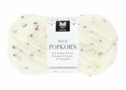 Dale Garn Multi Popkorn Hvit 501, 50g