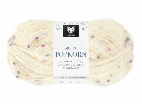 Dale Garn Multi Popkorn Natur 502, 50g