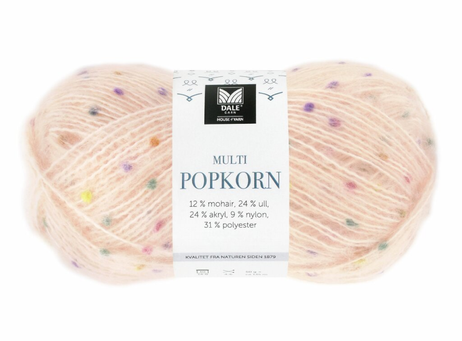 Dale Garn Multi Popkorn Pudderrosa 503, 50g