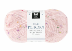 Dale Garn Multi Popkorn Lys-Rosa 504, 50g