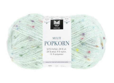 Dale Garn Multi Popkorn Lys-Blå 506, 50g