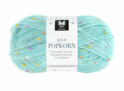 Dale Garn Multi Popkorn Lys-Turkis 507, 50g