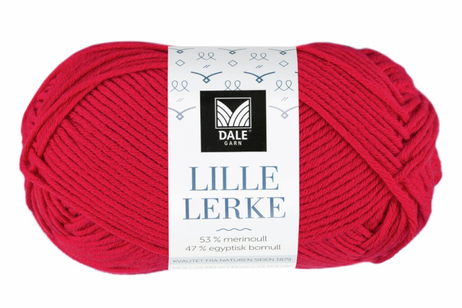 Dale Garn Lille Lerke Rød 4018,  50g (773-214-4018)