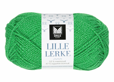 Dale Garn Lille Lerke Skarp-Grønn 8163, 50g