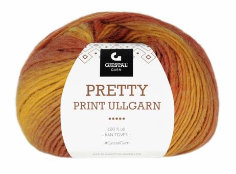 Gjestal Garn  Pretty-Print Ullgarn Gulfarget 501,  100g (773-120-501)