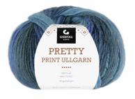 Gjestal Garn  Pretty-Print Ullgarn Blåfarget 503,  100g (773-120-503)