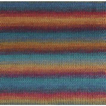 Gjestal Garn  Pretty-Print Ullgarn Regnbue 504,  100g (773-120-504)