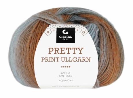 Gjestal Garn  Pretty-Print Ullgarn Rustfarget 505, 100g