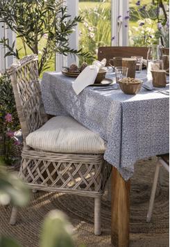 Ib Laursen Putetrekk til setepute August Natur Blå 45x45 (171-66147-30)