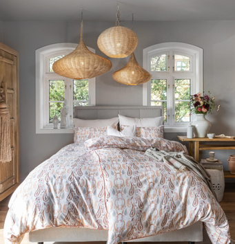 Borås Cotton Fabiola Sengesett Sateng Rosa TC400 (479-118211,118213,118215)