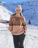 Du Store Alpakka VM Genser Trondheim 2025 Rosa-kamel 