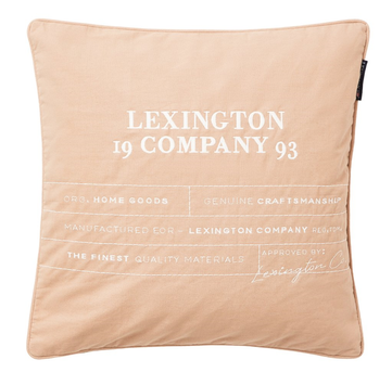 Lexington Putetrekk Logo Beige-Hvit 50x50