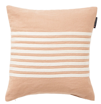Lexington Putetrekk Brodert Stripe Lin Beige-Hvit 50x50 (588-12414109-2610-SH25)