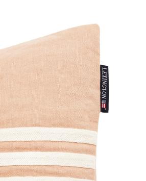 Lexington Putetrekk Brodert Stripe Lin Beige-Hvit 50x50 (588-12414109-2610-SH25)