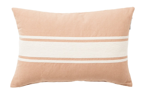 Lexington Pute Brodert Stripe Lin Beige-Hvit 40x60 (588-12414110-2610-SH17)