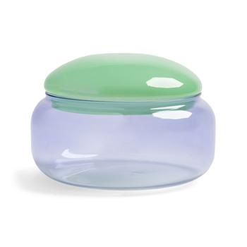 &Klevering Glasskrukke Lilla H12,5