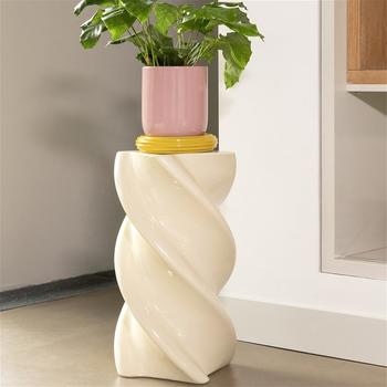 &Klevering Marshmallow Pidestall Offwhite H54