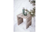 EcoFurn D-Bench/ Sidebord 45 Furu-Grå (539-93772)