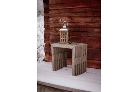 EcoFurn D-Bench/ Sidebord 45 Furu-Grå (539-93772)