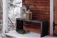 EcoFurn Eco D-Benk Furu Sort 100x32xH45cm (539-93758)