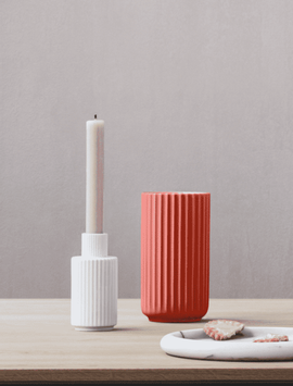Lyngby Vase Rød Ø8, 5xH15.5 (521-200733)