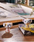 Bjørn Wiinblad Eva Telysholdere Gul-Lavendel 2stk (521-56556)