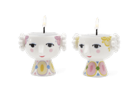 Bjørn Wiinblad Eva Telysholdere Gul-Lavendel 2stk (521-56556)