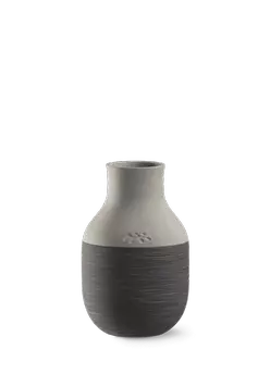 Kähler Omaggio Vase Circulare Antrasittgrå Ø8xH12,5