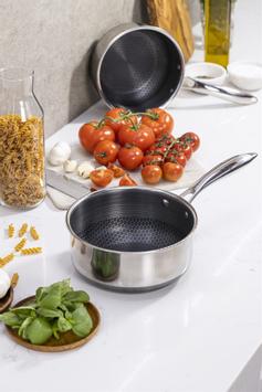 HexClad Gryte med lokk 2.8L, Non-stick (573-3QTSET)