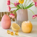 Hadeland Glassverk Glassegg med lokk Opal-Rosa H15 (560-1234295)