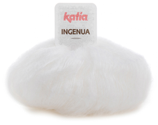 Katia  Garn Ingenua Hvit 01, 50g