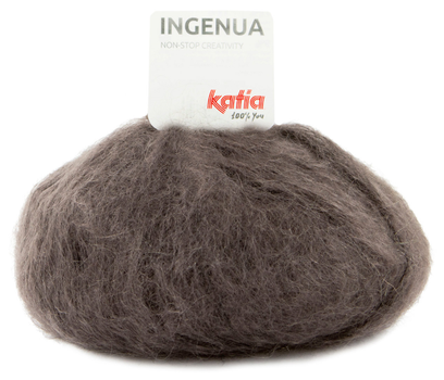 Katia  Garn Ingenua Mørk Brun 81, 50g (766-389-81)