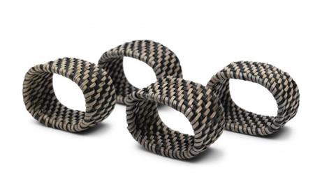 Riviera Maison Lovina Serviettringer 4pk rotting