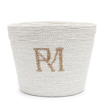 Riviera Maison RM Kurv Raffia Hvit H34 (443-555574)