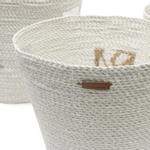 Riviera Maison RM Kurv Raffia Hvit H34 (443-555574)