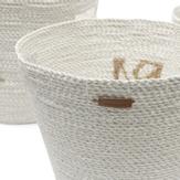 Riviera Maison RM Kurv Raffia Hvit H34 (443-555574)