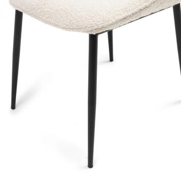 Riviera Maison Mr.Beekman Spisestol Boucle Hvit-Sand  (443-6070001)