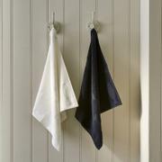Riviera Maison Long-Island Kjøkkenhåndkle Svart-Hvit 2pk