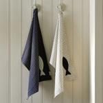 Riviera Maison Long-Island Kjøkkenhåndkle Blå-Hvit 2pk (443-558370)