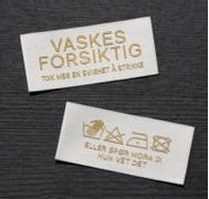 Kort og Godt Symerke "Vaskes Forsiktig" 5x2,5 (1stk)
