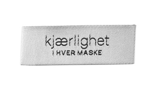 Kort og Godt Symerke "Kjærlighet-i-hver-maske" 5x1, 8 (1stk) (624-PL194)