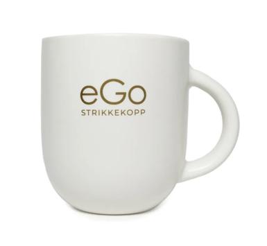 Kort og Godt Kopp eGo Strikkekopp Matt-Hvit (624-CU152)