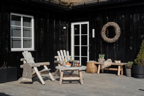 Canadian Outdoor Log Rundt bord Ø90 Sedertre (340-2505)