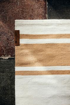 Lexington Gulvteppe Bomull Beige-Hvit (588-10008090)