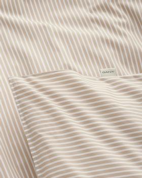 GANT Sengesett Skjortestriper Percale-bomull Dry-Sand (589-sengesett-skjortestriper-dry-sand)