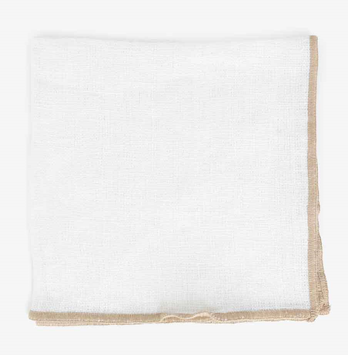 Lama Montebaldo Serviett Hvit Lin 38x38cm (415-45116)