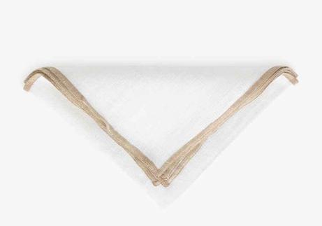 Lama Montebaldo Serviett Hvit Lin 38x38cm (415-45116)