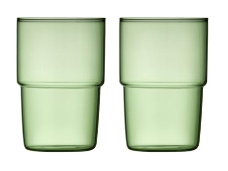 Lyngby Glass Torino Drikkeglass Grønne 40cl 2stk (379-30198)