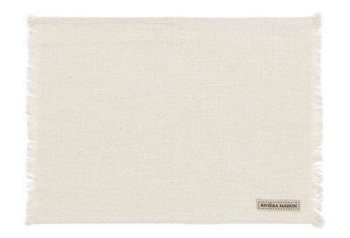 Riviera Maison Boho-Basic Spisebrikke 1stk 45x35cm Whisper-White  (443-477220)