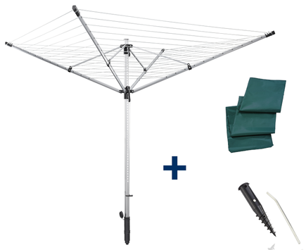 Leifheit Linolift-600 QuickStart-Plus Utendørs Tørkestativ justerbar høyde (379-24219)